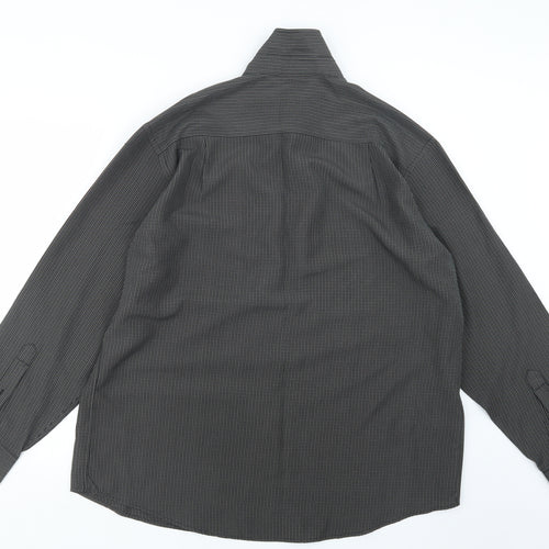 EWM Mens Brown    Button-Up Size L