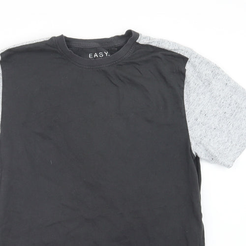 Easy Mens Grey    T-Shirt Size S