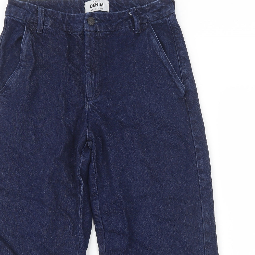 New Look Womens Blue  Denim Cropped Jeans Size 12 L22 in