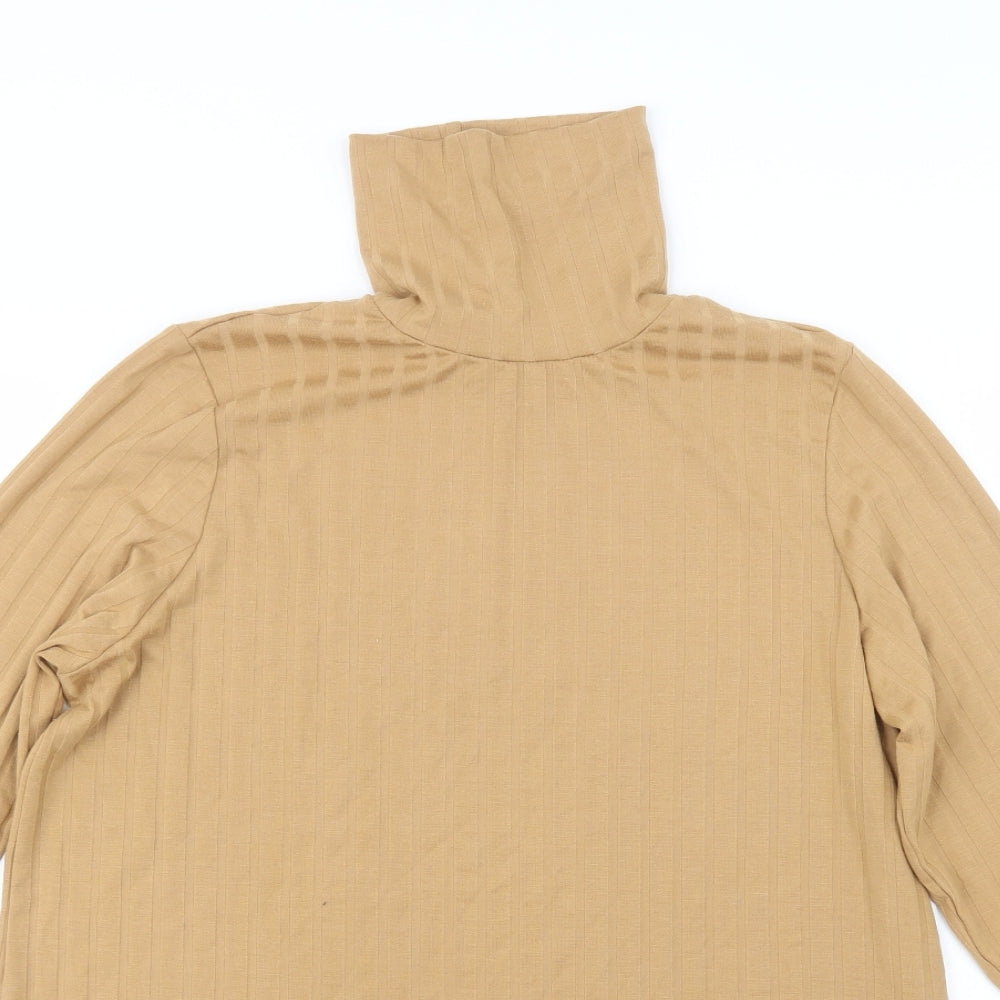 George Womens Beige   Basic T-Shirt Size 18  - Long