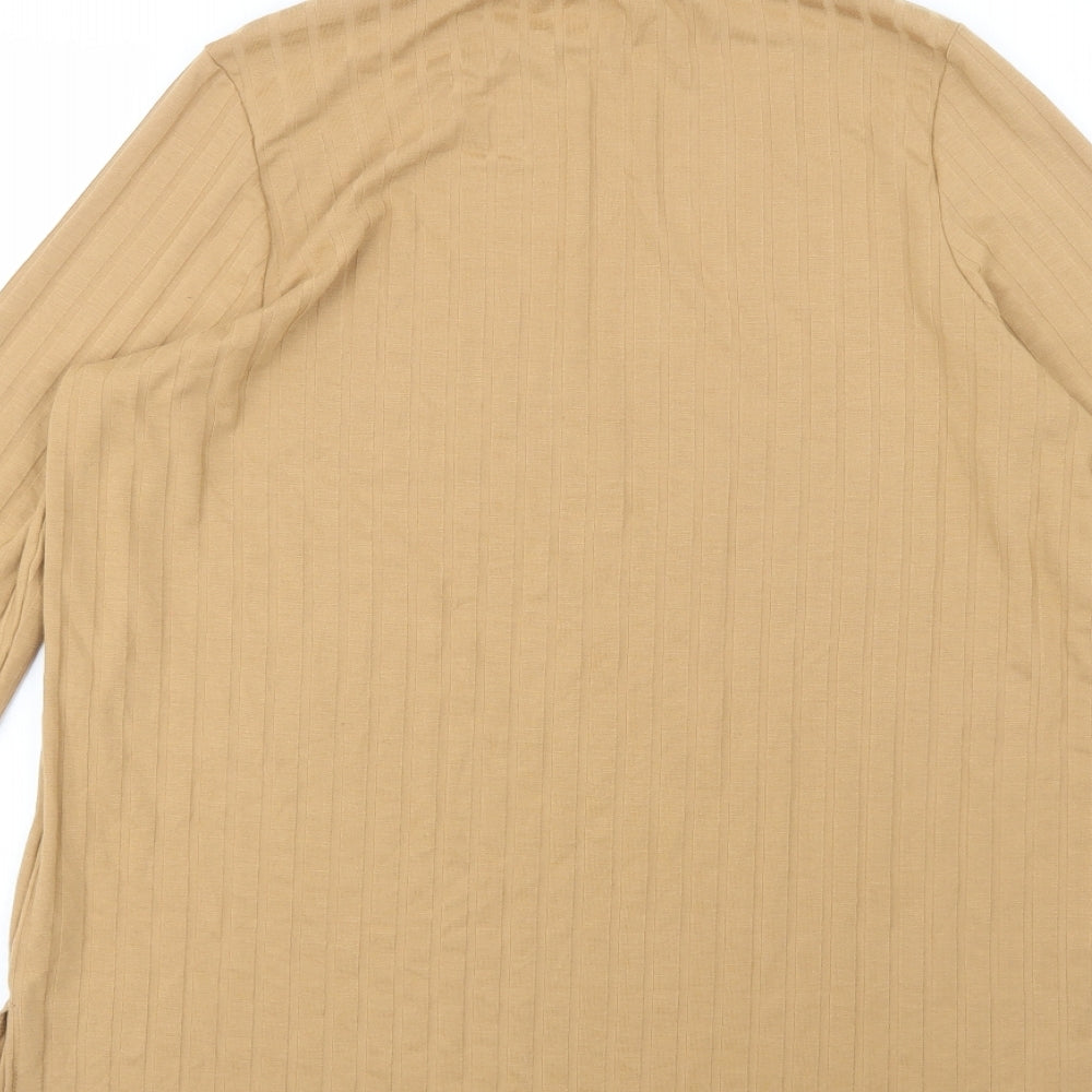 George Womens Beige   Basic T-Shirt Size 18  - Long