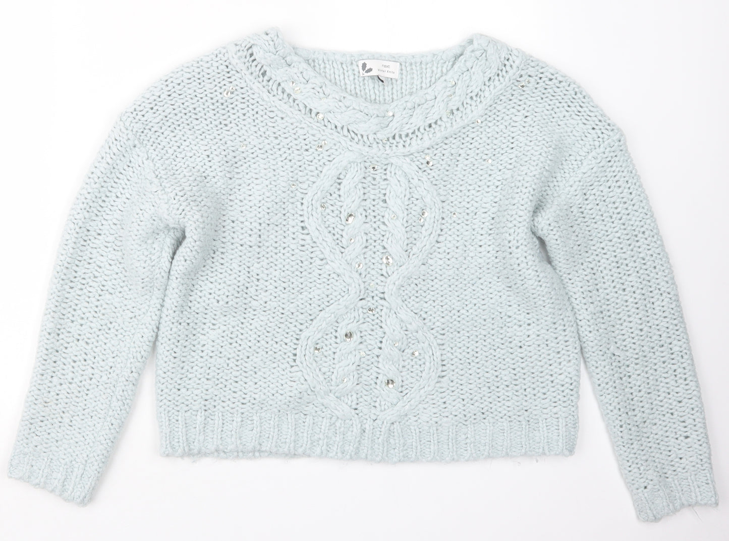 NEXT Womens Blue  Knit Pullover Jumper Size M