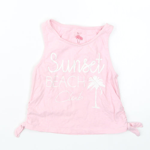 TU Girls Pink   Basic Tank Size 7 Years