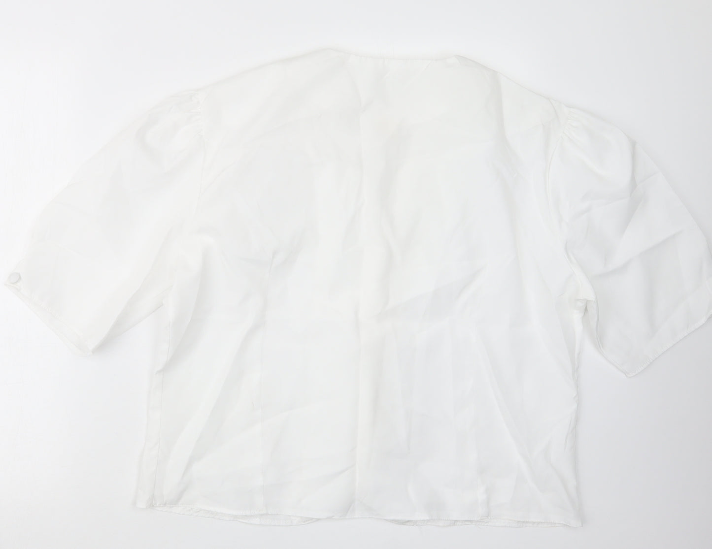 Preworn Womens White   Basic Button-Up Size 22