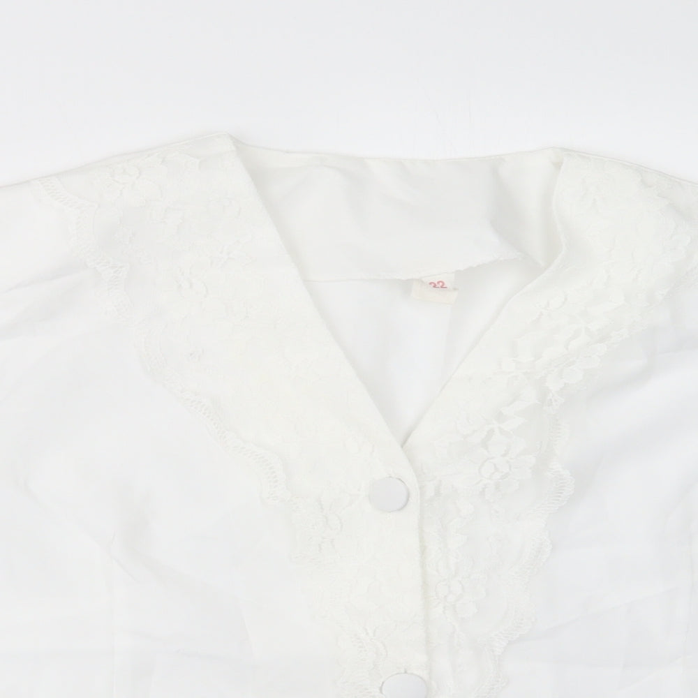 Preworn Womens White   Basic Button-Up Size 22
