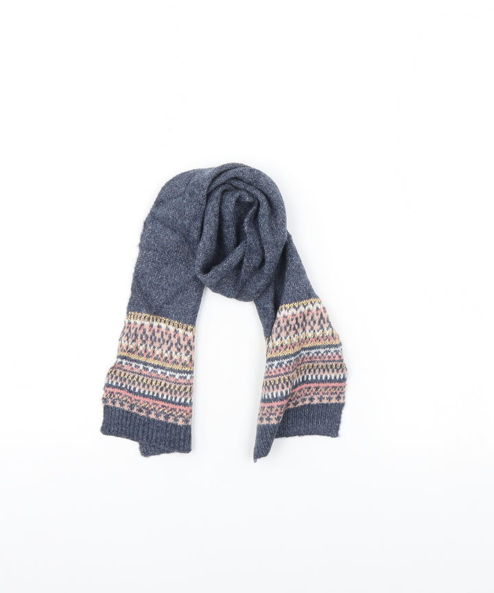 Preworn Boys Blue Striped  Scarf  One Size