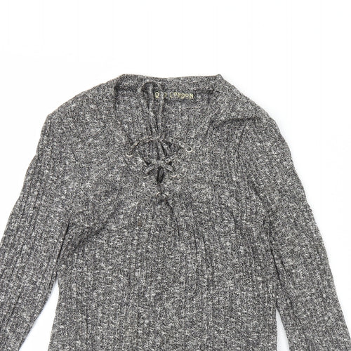 QED London Womens Grey   Basic Blouse Size M