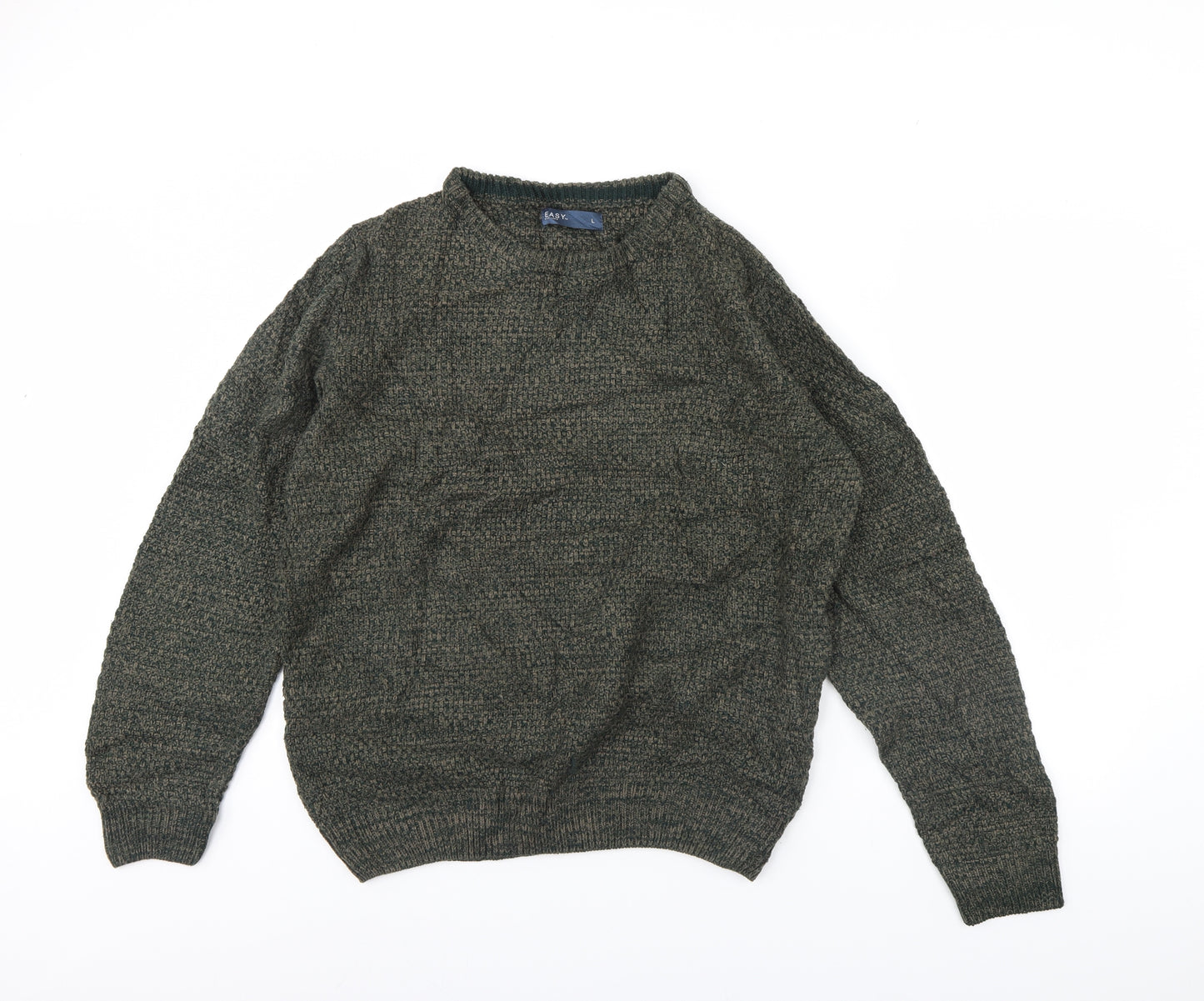 Easy  Mens Green   Pullover Jumper Size L