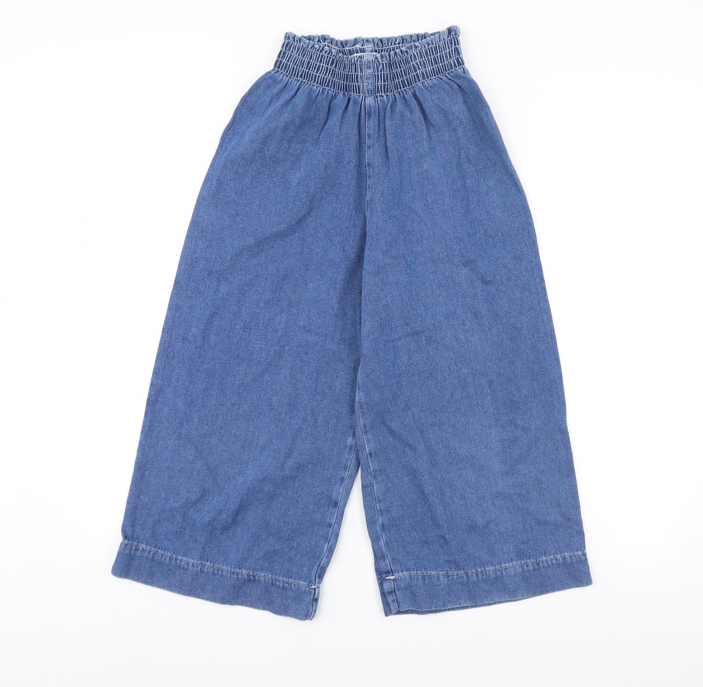 Bershka Womens Blue  Denim Cropped Jeans Size XS L21 in