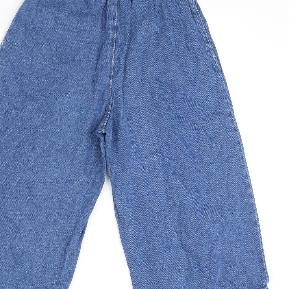 Bershka Womens Blue  Denim Cropped Jeans Size XS L21 in