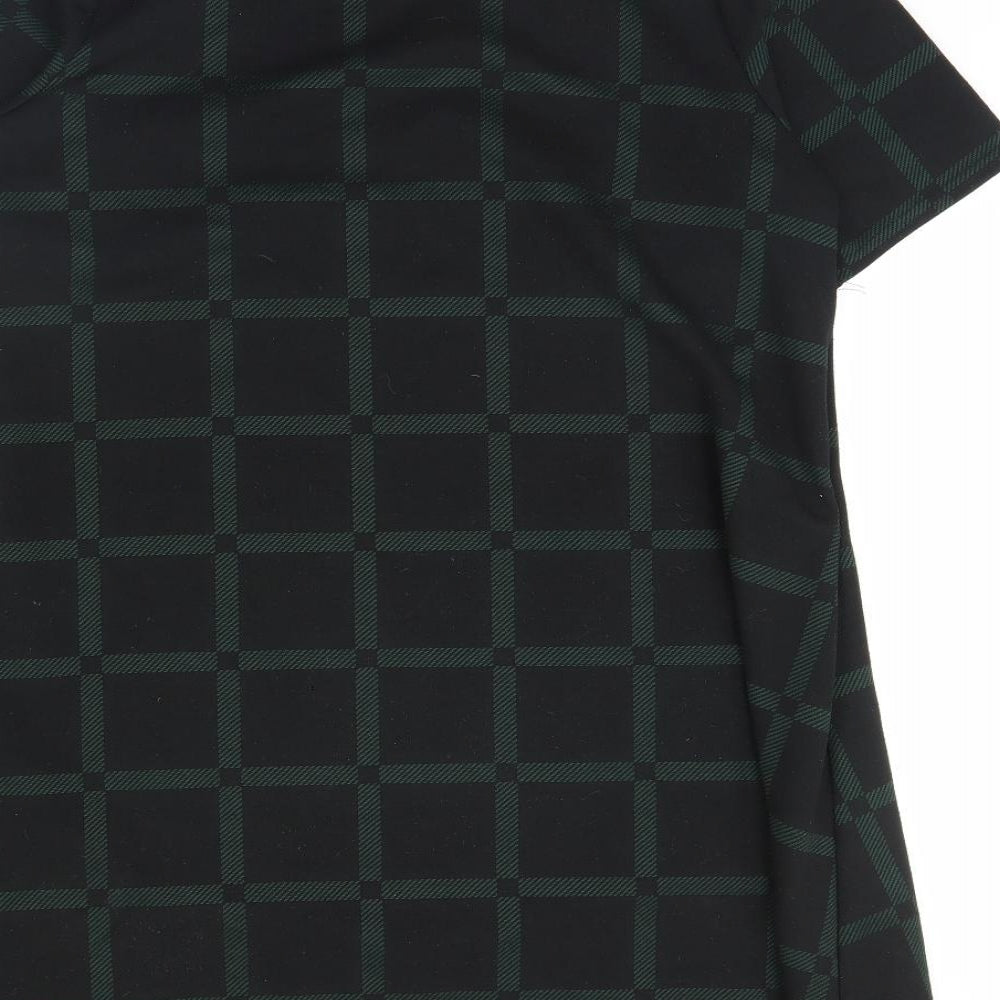 New Look Womens Black Check  Shift  Size 14