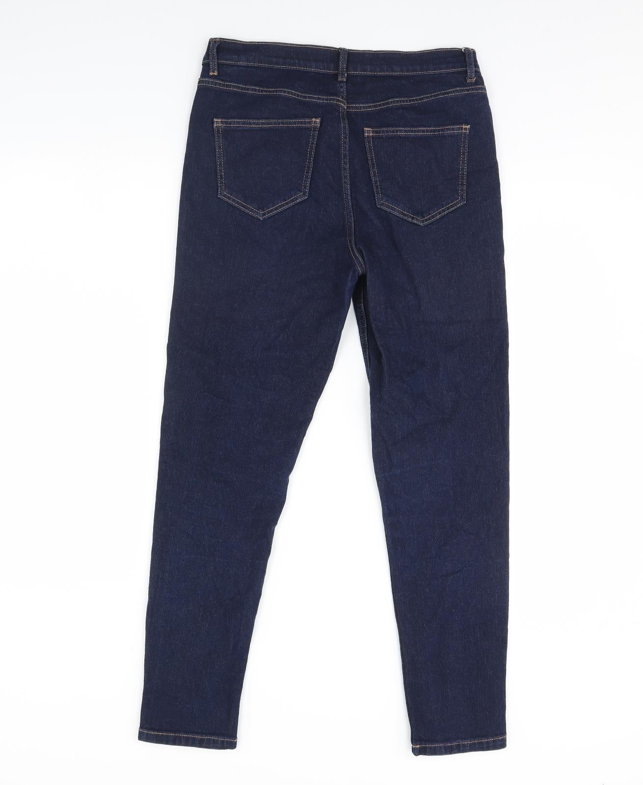 M&S Womens Blue  Denim Skinny Jeans Size 10 L29 in