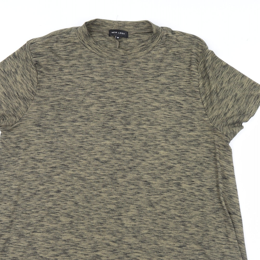 New Look Womens Green Herringbone  Shift  Size 16