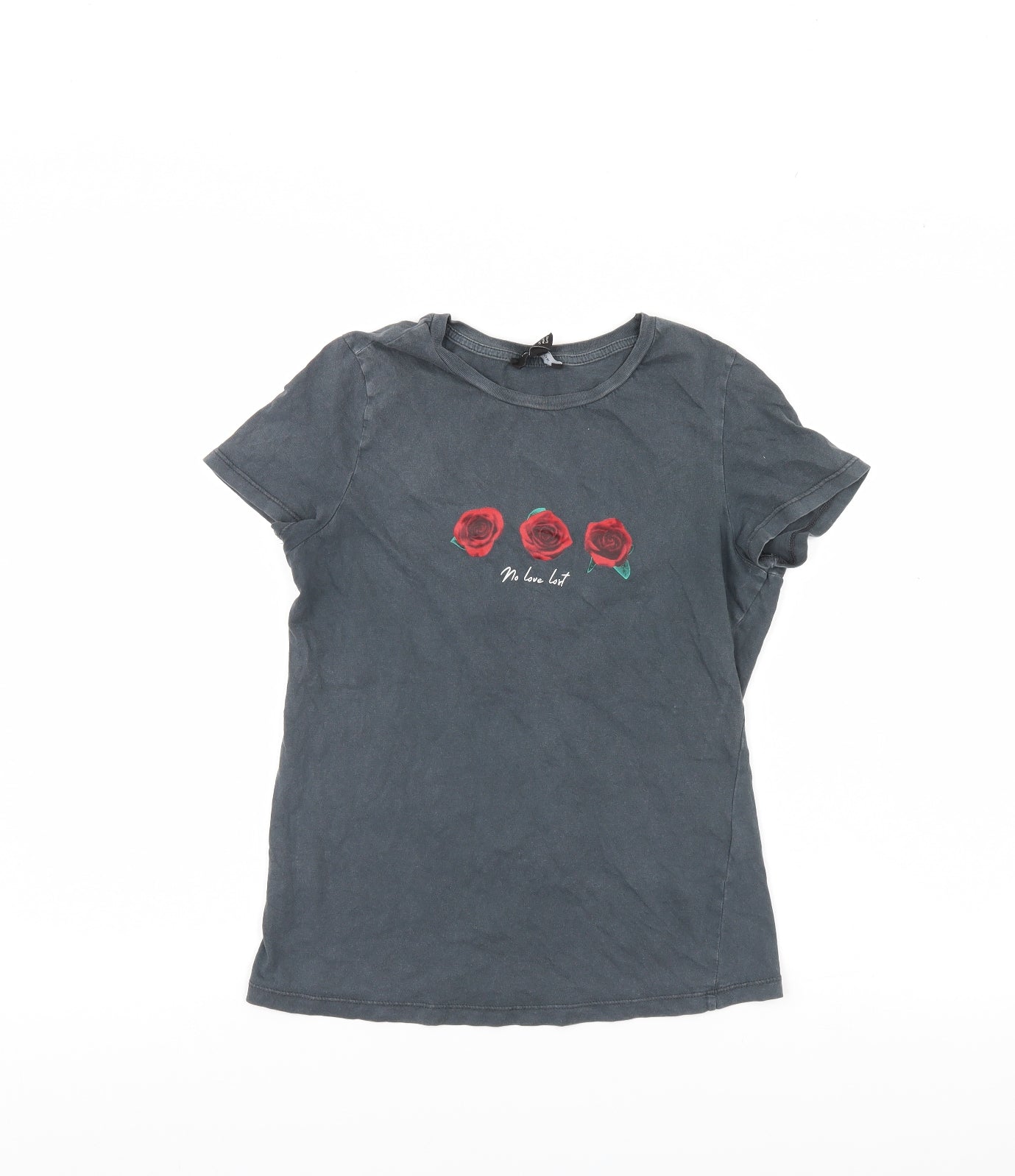 New Look Womens Grey   Basic T-Shirt Size 6