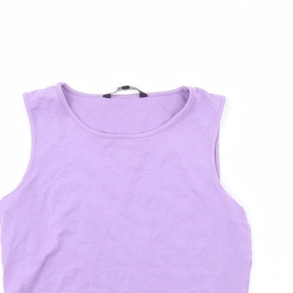 French Connection Womens Purple   Basic Tank Size M