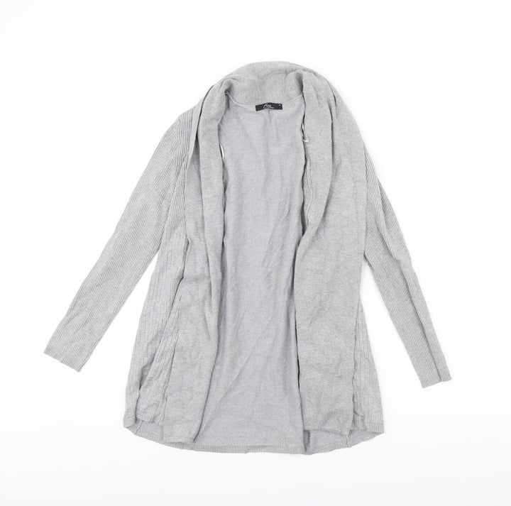 BM Womens Grey   Cardigan Jumper Size M