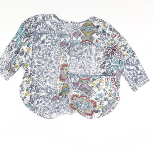 NEXT Womens Multicoloured Fair Isle  Basic Blouse Size 14