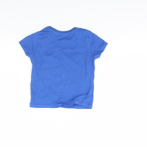 Primark Baby Blue   Basic T-Shirt Size 18-24 Months  - good vibes