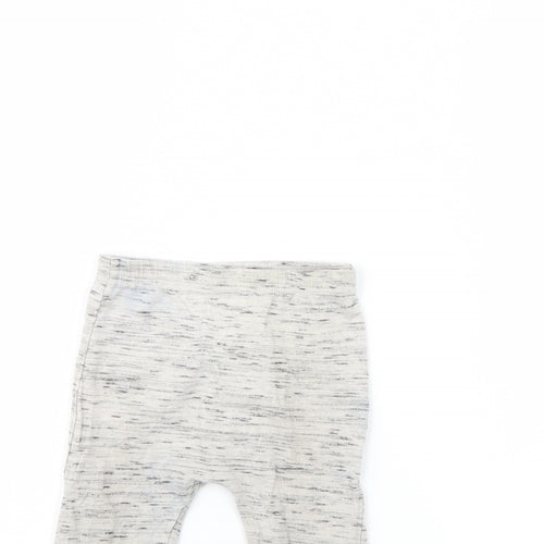 fred & flo Baby Grey Herringbone  Capri Trousers Size 12 Months