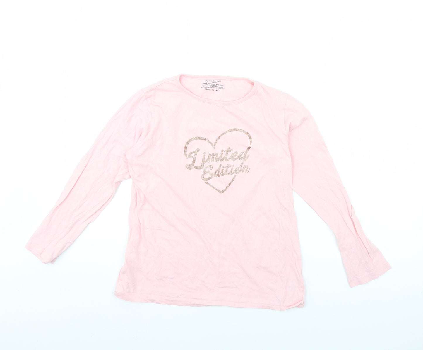 Primark Girls Pink   Basic T-Shirt Size 11 Years  - Limited edition