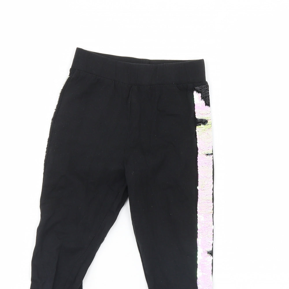 I Love Girls Wear Girls Black   Capri Trousers Size 8 Years