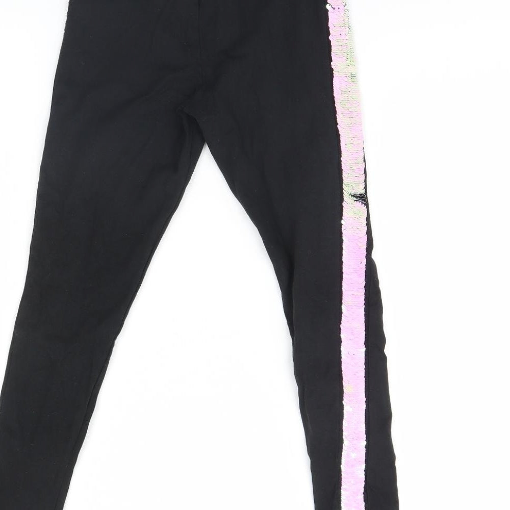 I Love Girls Wear Girls Black   Capri Trousers Size 8 Years