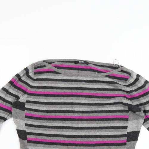 Marks and Spencer Womens Multicoloured Striped  Pullover Jumper Size 8