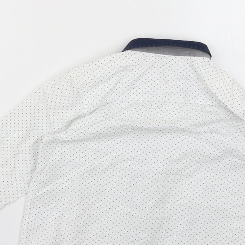 t5he spit5alfields shirt5 co Boys White Polka Dot  Basic Button-Up Size 5-6 Years