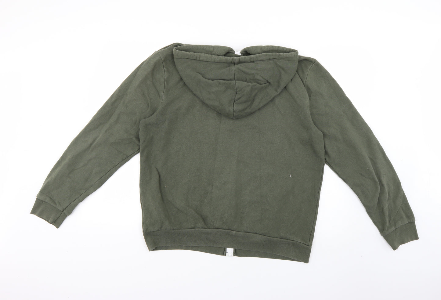 Topman Mens Green   Full Zip Hoodie Size L