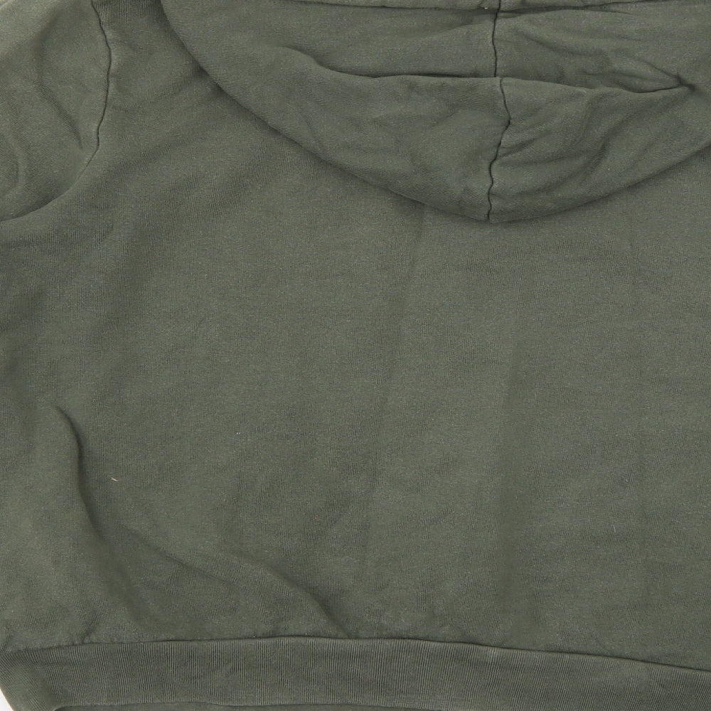 Topman Mens Green   Full Zip Hoodie Size L