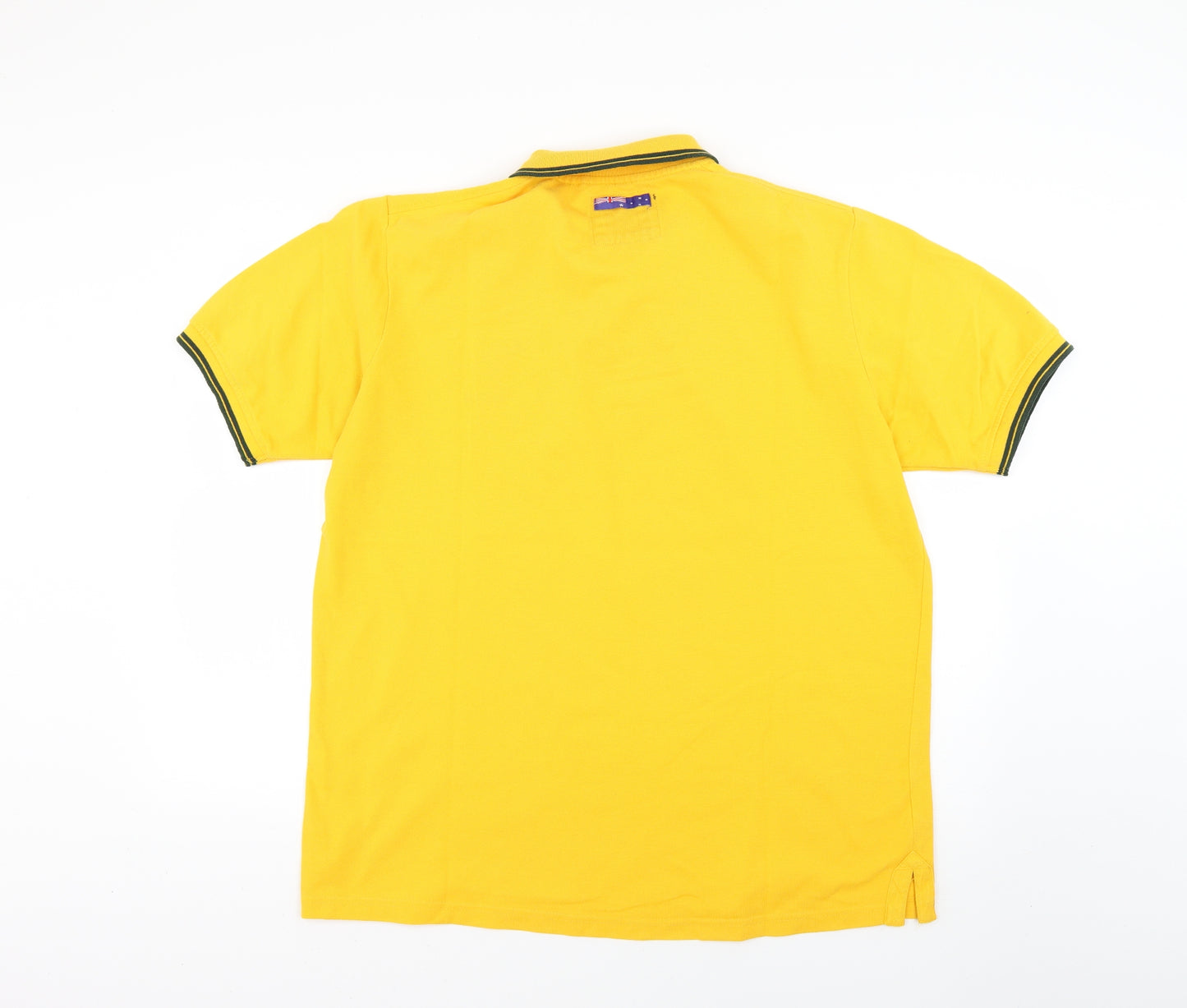 rugby heritage Mens Yellow    Polo Size XL