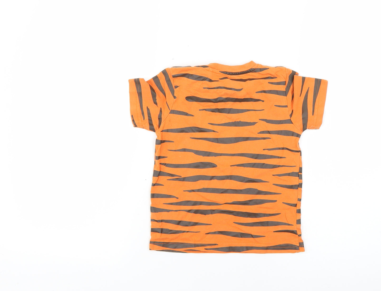 TU Baby Orange Animal Print  Basic T-Shirt Size 12-18 Months