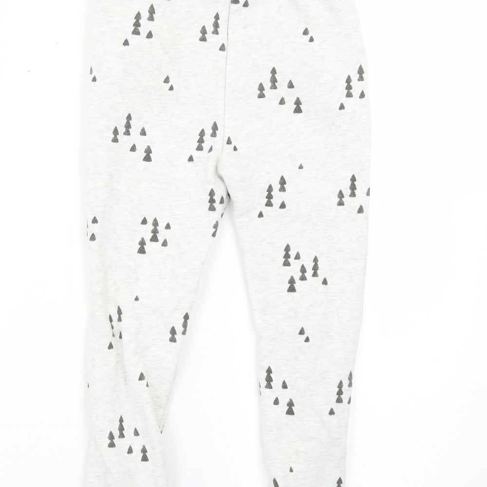 TU Boys Grey Geometric  Jogger Trousers Size 6-7 Years