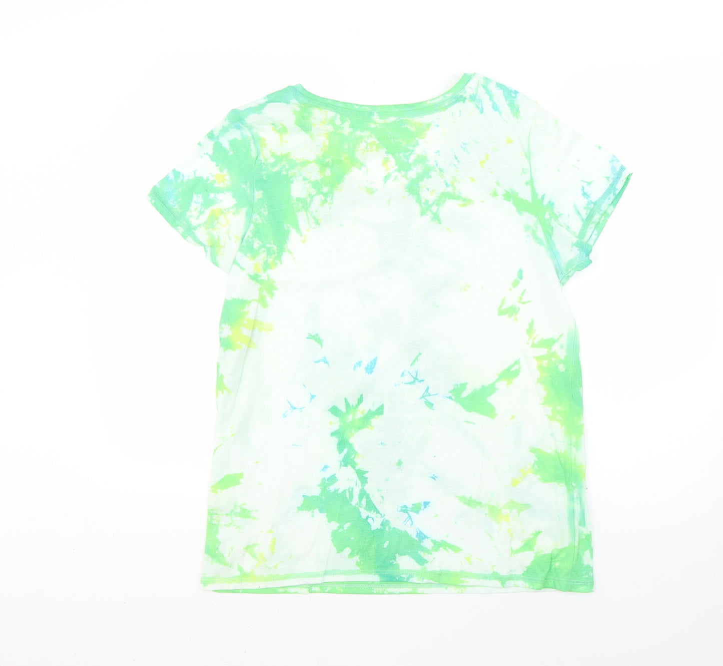 Primark Womens Green Geometric  Basic T-Shirt Size 14