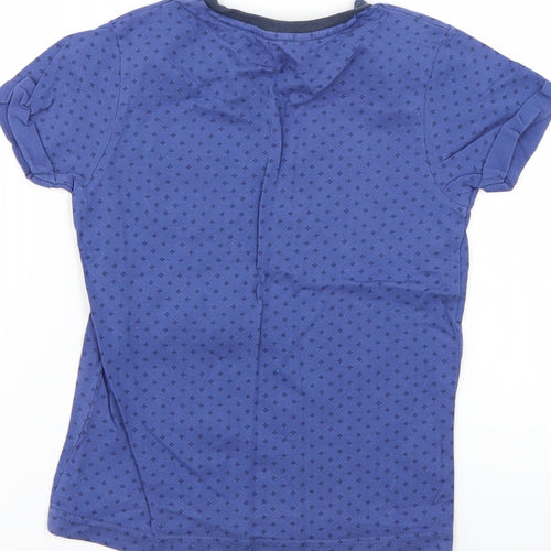 George Boys Blue Polka Dot  Basic T-Shirt Size 5-6 Years