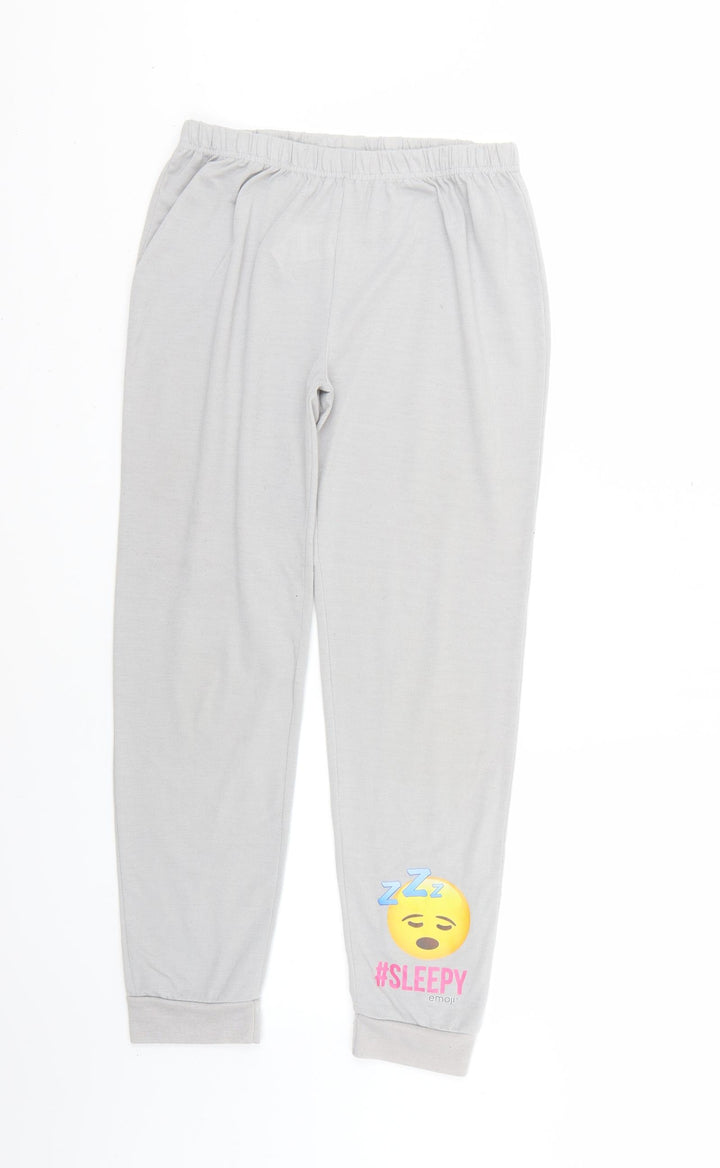 charater.com Girls Grey Pyjama Pants Size 11-12 Years