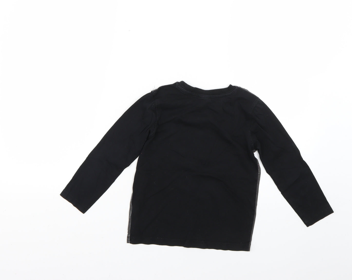 George Boys Black   Basic T-Shirt Size 4-5 Years