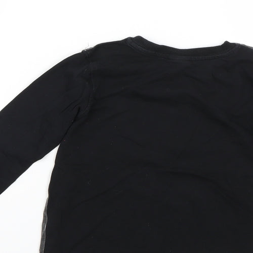 George Boys Black   Basic T-Shirt Size 4-5 Years