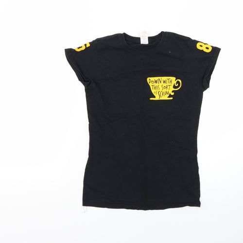 Gildan Womens Black   Basic T-Shirt Size S