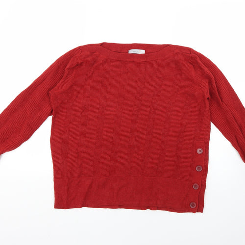 Marks and Spencer Womens Orange   Pullover Jumper Size 12