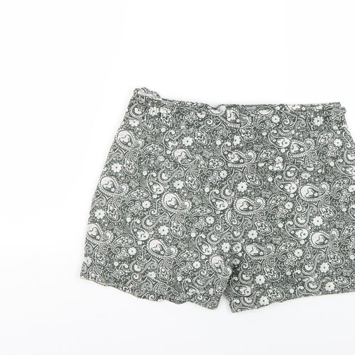 Atmosphere Womens Green Floral  Chino Shorts Size 8