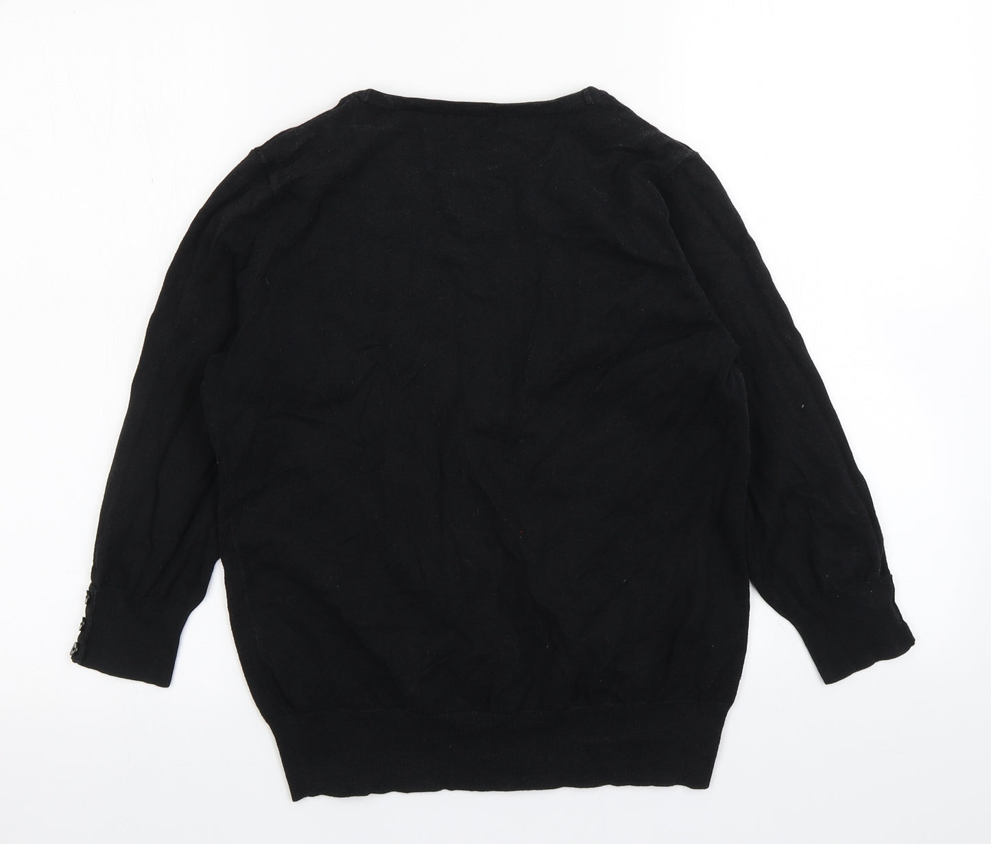 F&F Womens Black  Knit Cardigan Jumper Size 14