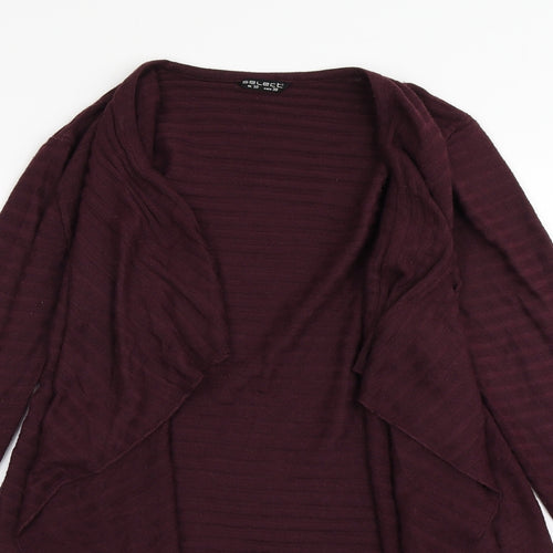 Select Womens Purple  Knit Cardigan Jumper Size 10