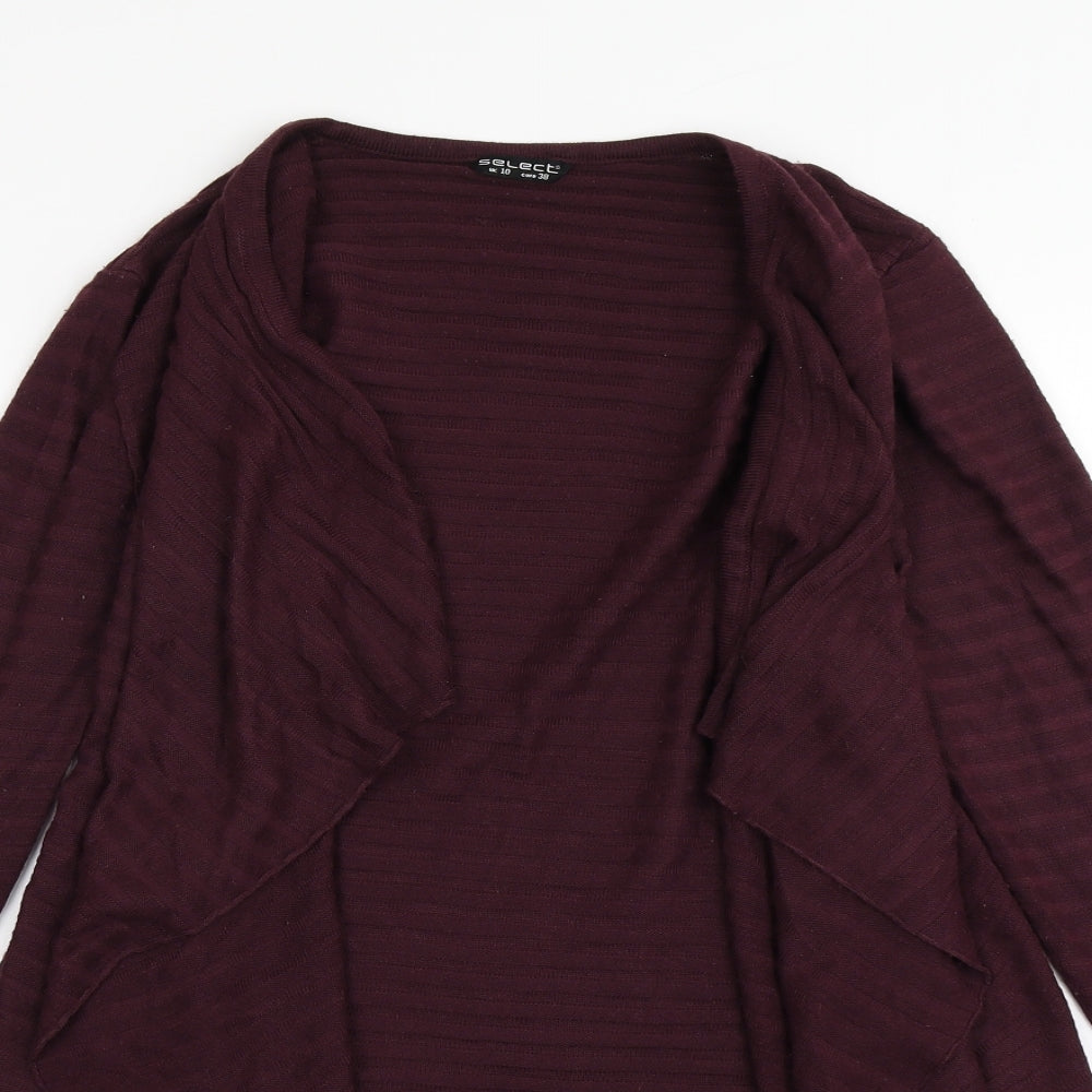 Select Womens Purple  Knit Cardigan Jumper Size 10