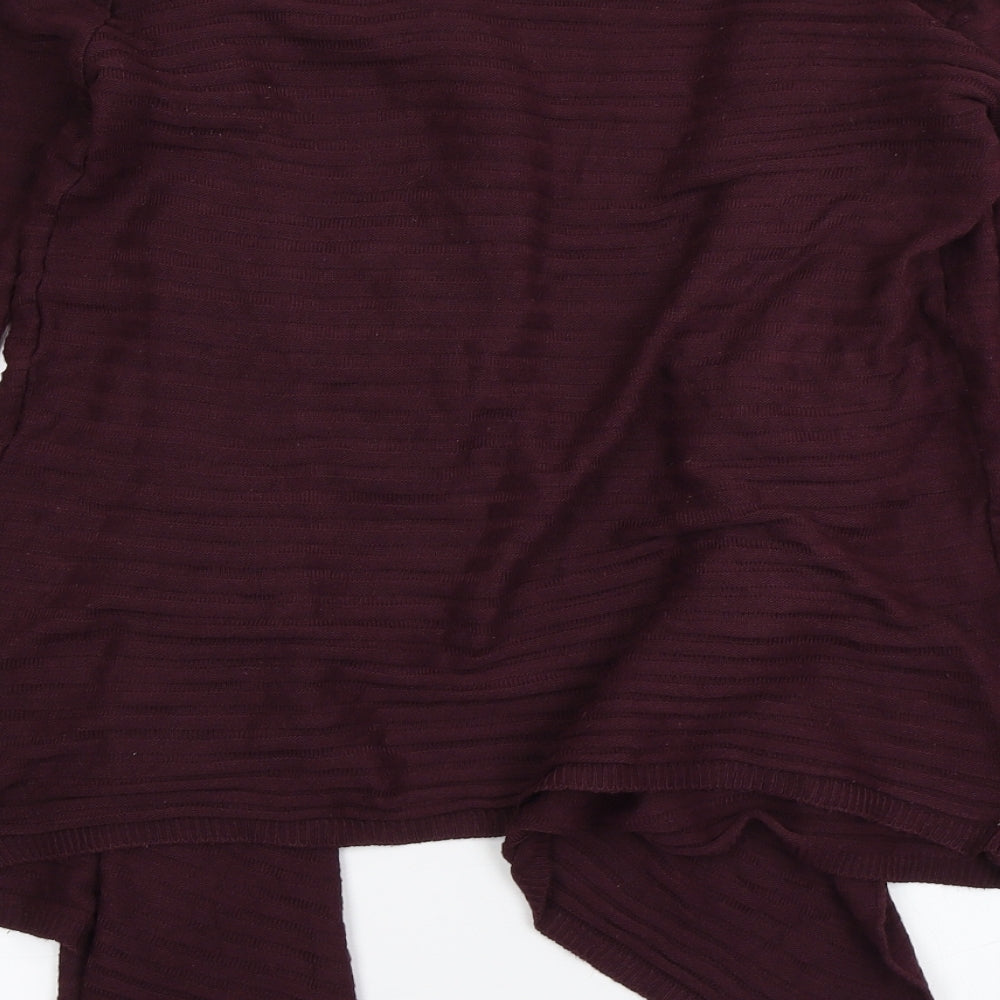 Select Womens Purple  Knit Cardigan Jumper Size 10
