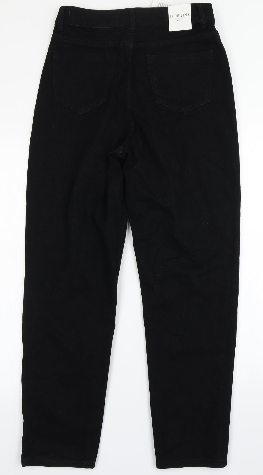 In the Style Womens Black  Denim Mom Jeans Size 10 L27 in