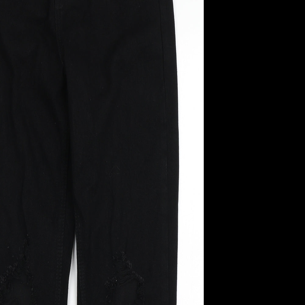 In the Style Womens Black  Denim Mom Jeans Size 10 L27 in