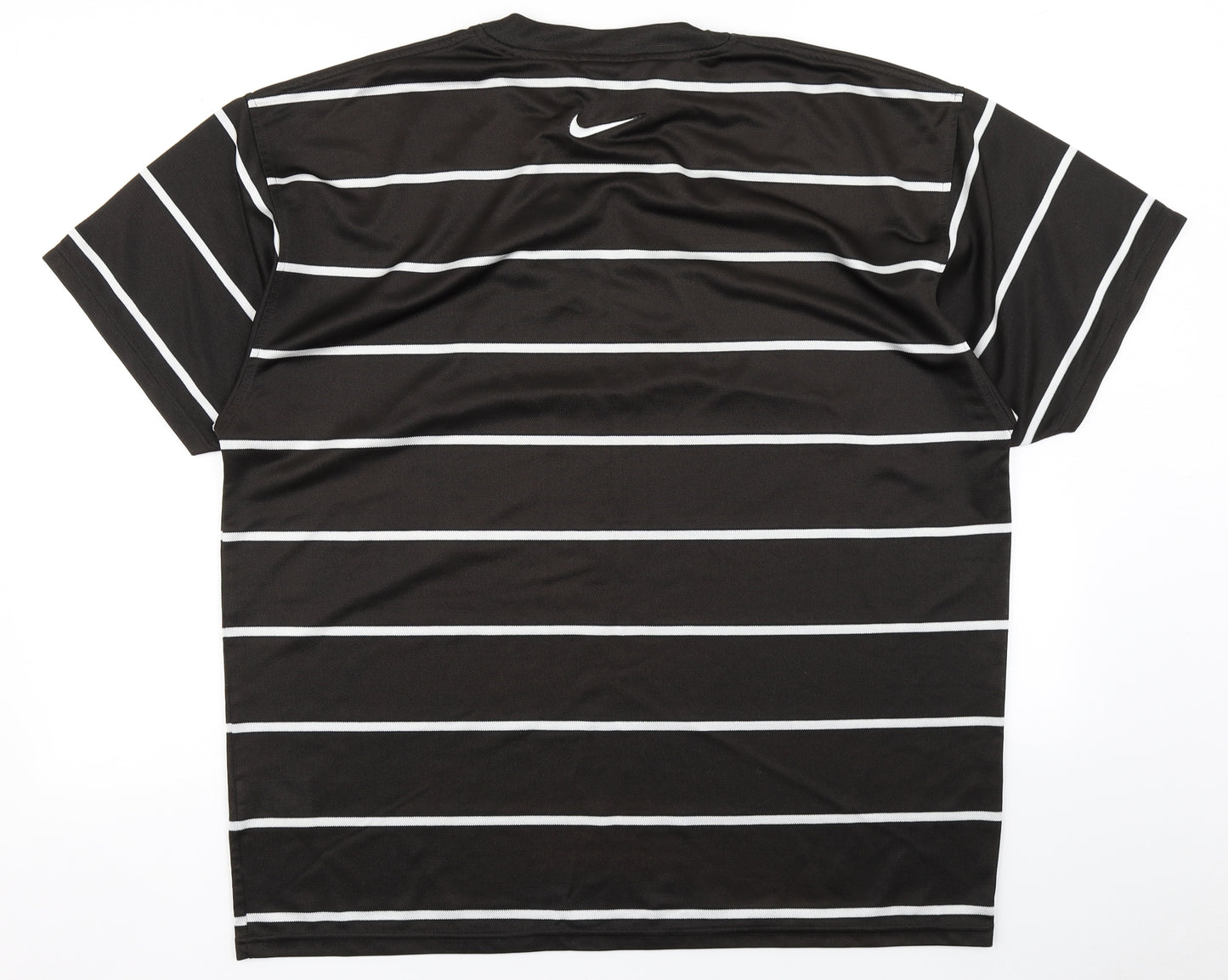 Nike Mens Black Striped   T-Shirt Size XL