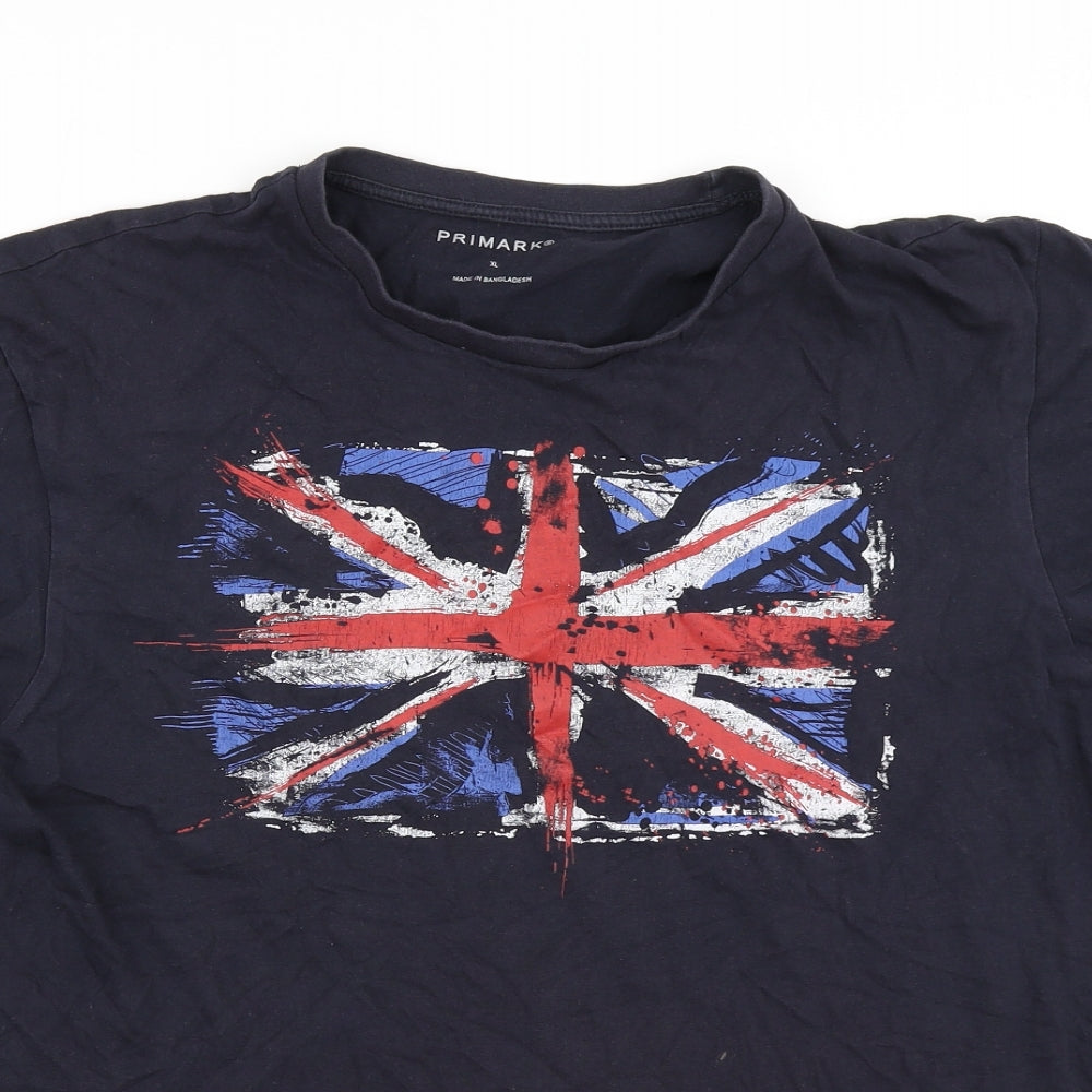 Priamrk Mens Blue    T-Shirt Size XL