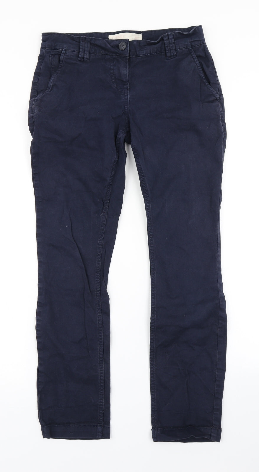 NEXT Womens Blue   Chino Trousers Size 8 L26 in
